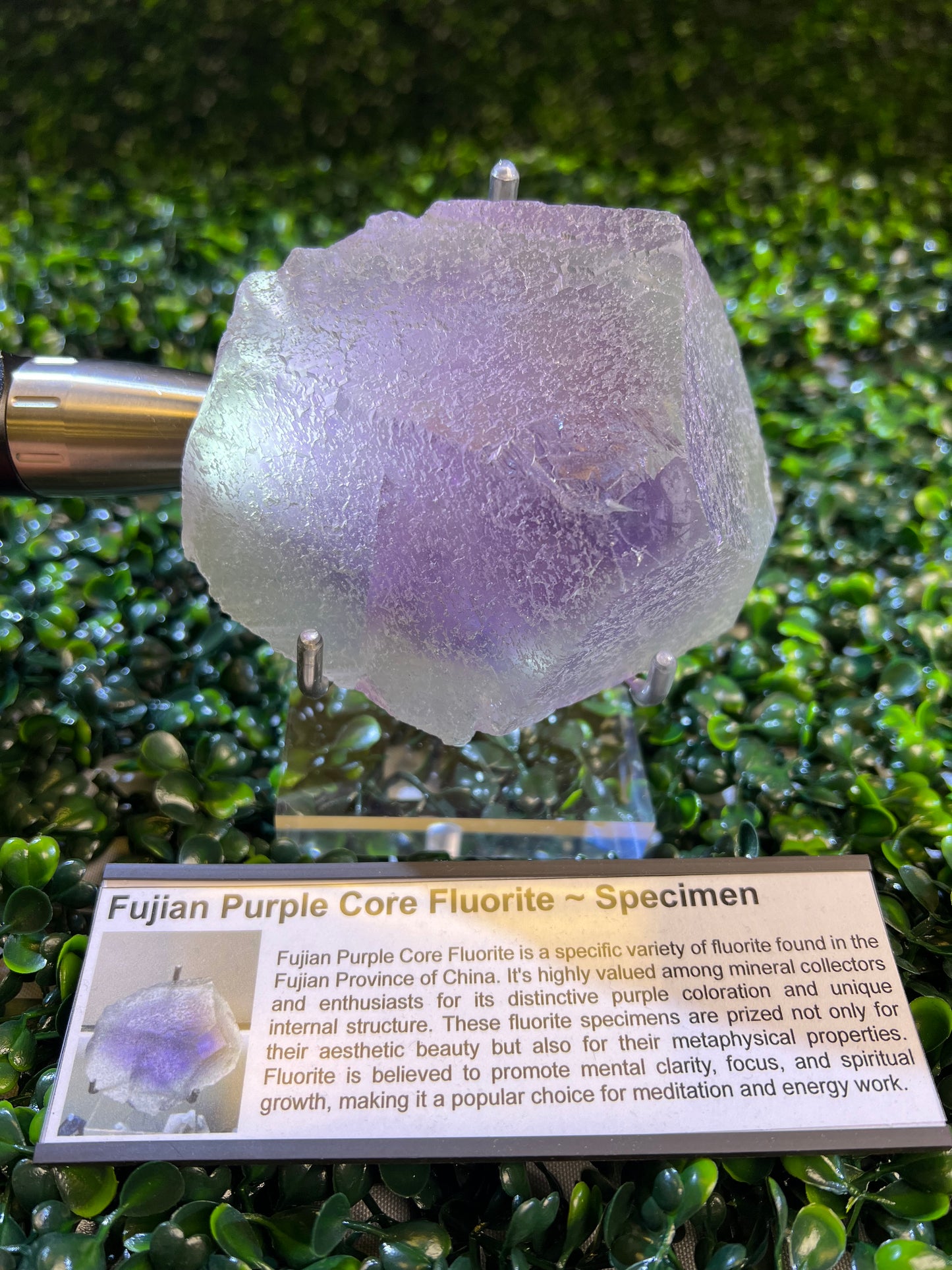 Fujian Purple core Fluorite Specimen