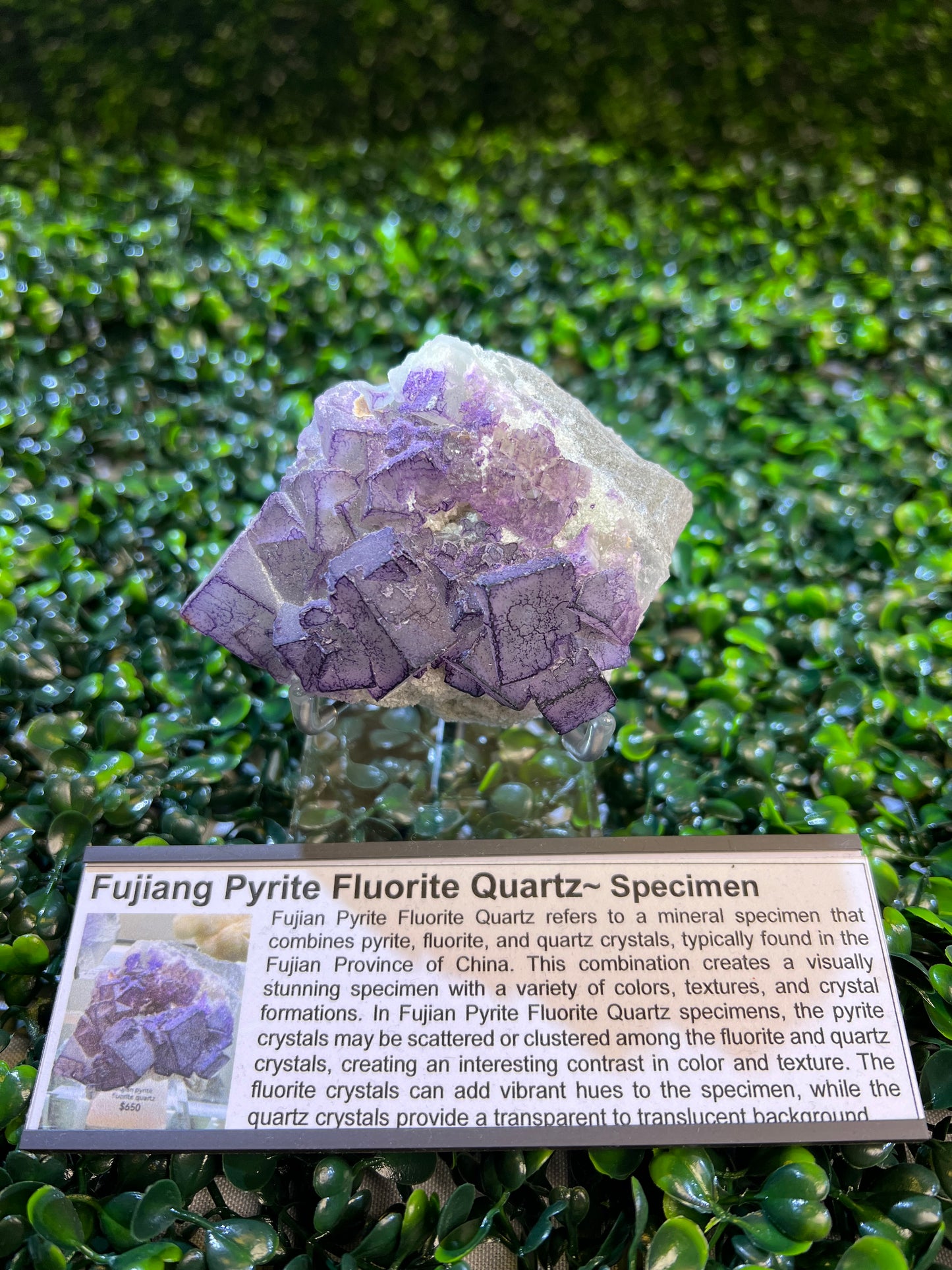 Fujian Pyrite Fluorite Quartz Specimen