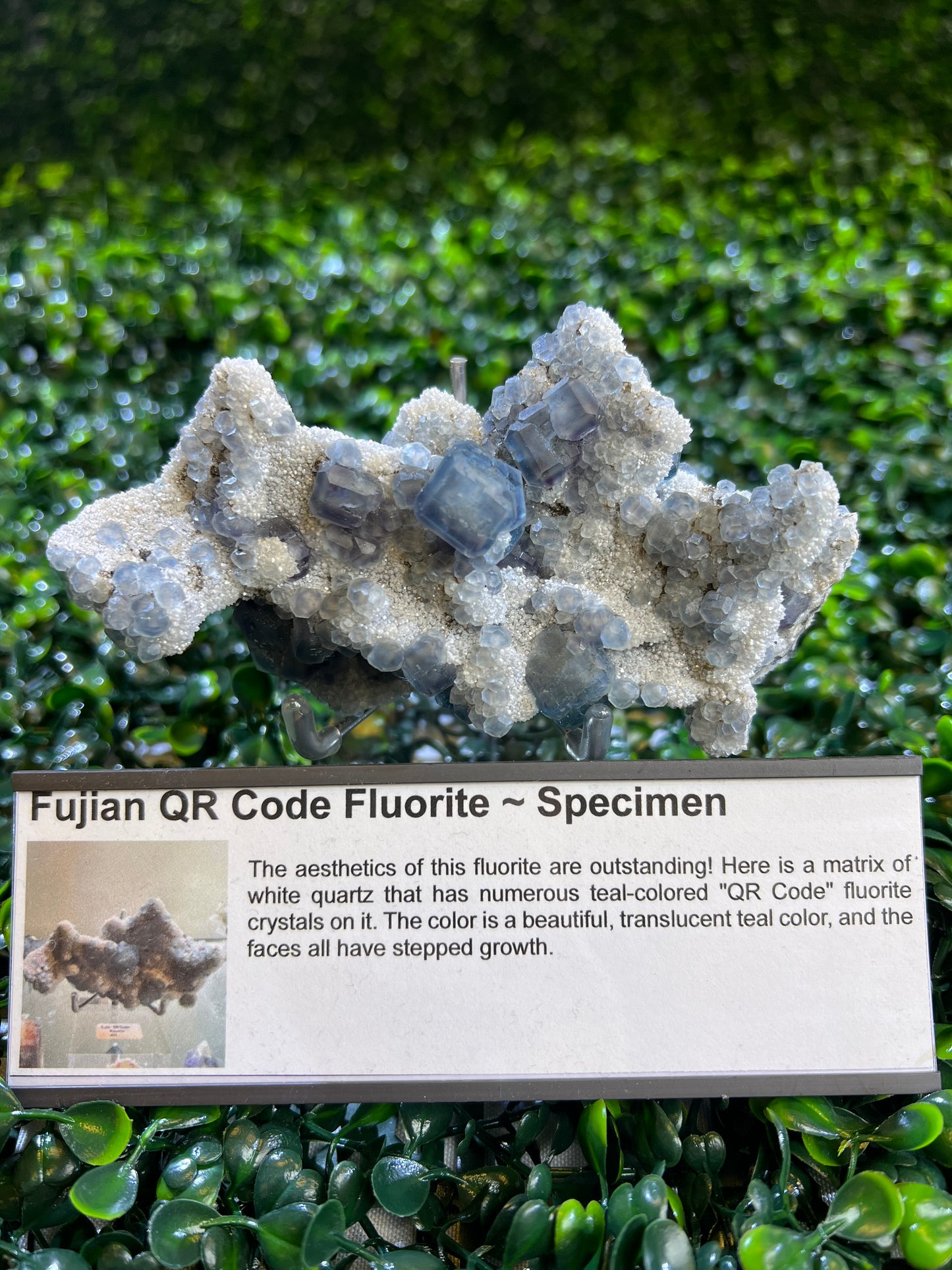 Fujian QR Code Fluorite Specimen