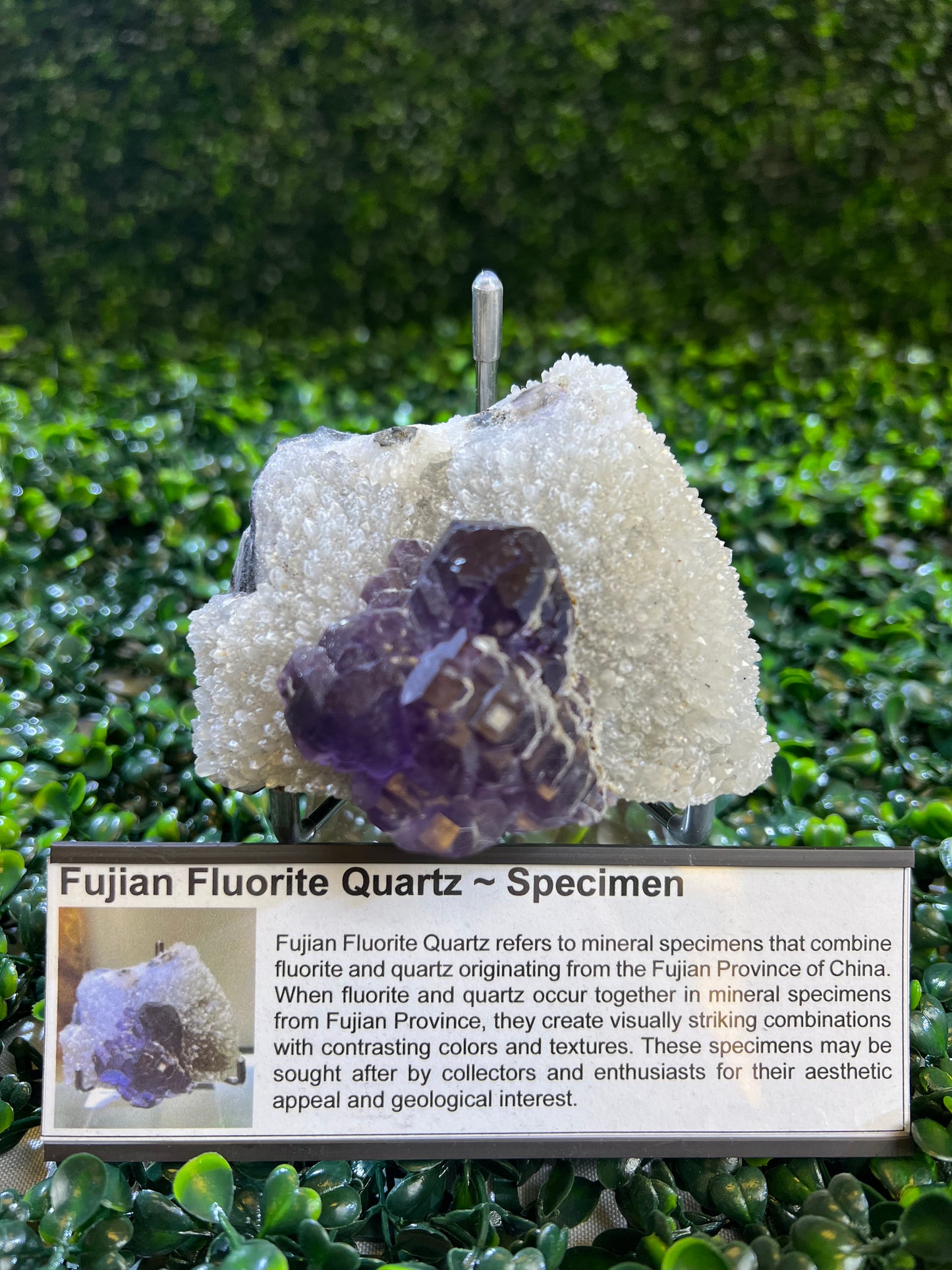 Fujian Fluorite Quartz Specimen